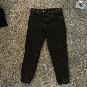 Zara black straight leg jeans